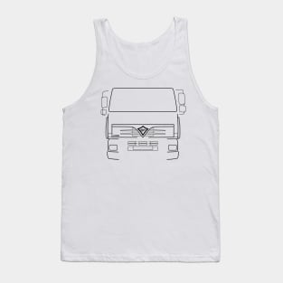 Classic Foden Alpha 3000 lorry black outline graphic Tank Top